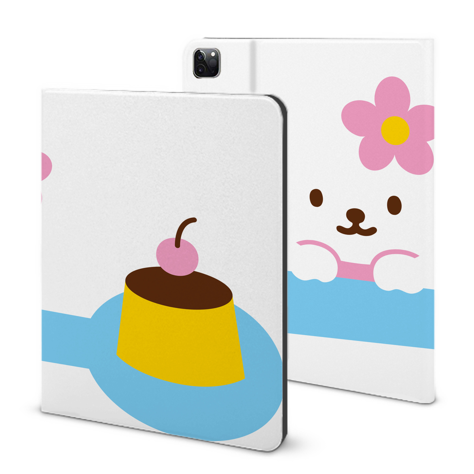 （画像用） Hello Kitty ハローキティ IPad ケース ブック型 PUレザー TPU 耐衝撃 軽量 薄型 ペン収納なし 全面保護 IPad 各モデル対応